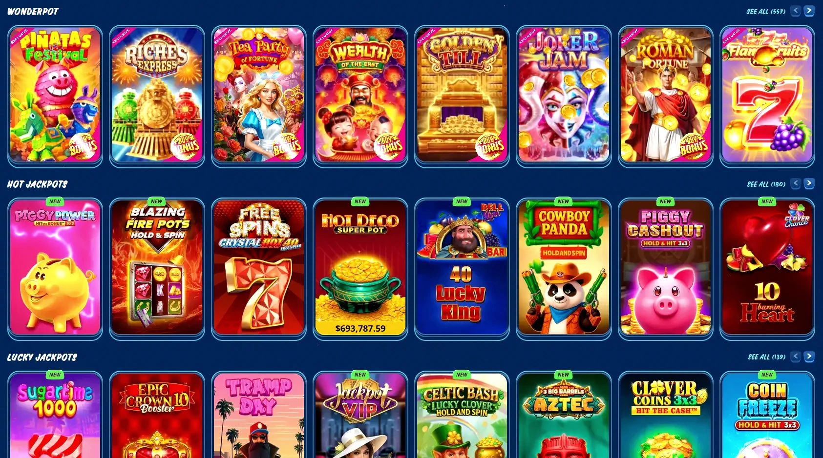 Programme de récompenses et bonus Club Player casino en ligne